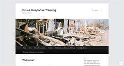 Desktop Screenshot of crisisresponsetraining.wordpress.com