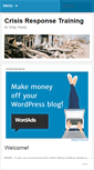 Mobile Screenshot of crisisresponsetraining.wordpress.com