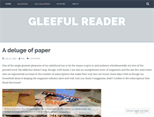 Tablet Screenshot of gleefulreader.wordpress.com