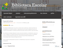 Tablet Screenshot of bibliotecaescolaragueda.wordpress.com