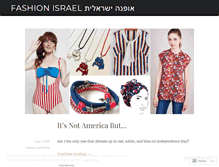 Tablet Screenshot of fashionisrael.wordpress.com