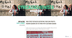 Desktop Screenshot of cynicalfashionista.wordpress.com