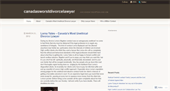 Desktop Screenshot of canadasworstdivorcelawyer.wordpress.com