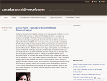 Tablet Screenshot of canadasworstdivorcelawyer.wordpress.com