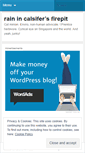 Mobile Screenshot of calsifer.wordpress.com