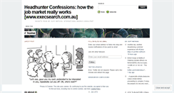 Desktop Screenshot of headhunterconfesses.wordpress.com