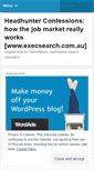 Mobile Screenshot of headhunterconfesses.wordpress.com