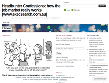 Tablet Screenshot of headhunterconfesses.wordpress.com