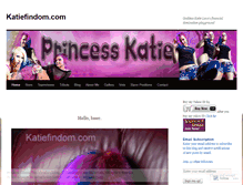 Tablet Screenshot of katiefindom.wordpress.com