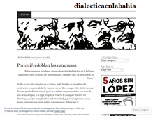 Tablet Screenshot of dialecticaenlabahia.wordpress.com