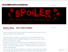 Tablet Screenshot of c0nfe55i0ns0famadw0man.wordpress.com