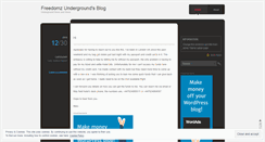 Desktop Screenshot of freedomzunderground.wordpress.com
