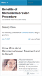 Mobile Screenshot of microdermabrasionadvice.wordpress.com