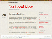 Tablet Screenshot of eatlocalmeat.wordpress.com