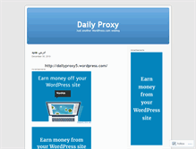 Tablet Screenshot of dailyproxy2.wordpress.com