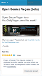 Mobile Screenshot of opensourcevegan.wordpress.com