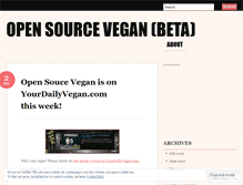 Tablet Screenshot of opensourcevegan.wordpress.com