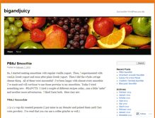 Tablet Screenshot of bigandjuicy.wordpress.com