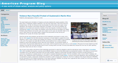 Desktop Screenshot of americasprogram.wordpress.com