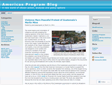 Tablet Screenshot of americasprogram.wordpress.com