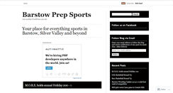 Desktop Screenshot of barstowpreps.wordpress.com