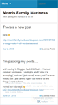 Mobile Screenshot of morrisfamilymadness.wordpress.com