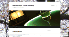 Desktop Screenshot of misanthropicsocialbutterfly.wordpress.com