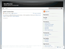 Tablet Screenshot of ketowarrior.wordpress.com