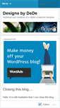 Mobile Screenshot of designsbydede.wordpress.com