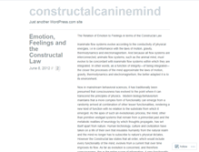 Tablet Screenshot of constructalcaninemind.wordpress.com