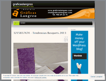 Tablet Screenshot of graficaslangreo.wordpress.com