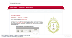 Desktop Screenshot of nuptialnervosa.wordpress.com