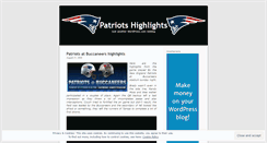 Desktop Screenshot of patriotshighlights.wordpress.com