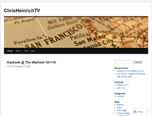 Tablet Screenshot of chrisheinrichtv.wordpress.com