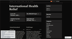 Desktop Screenshot of internationalhealthrelief.wordpress.com