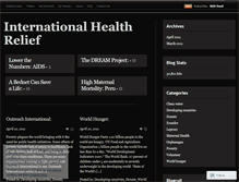 Tablet Screenshot of internationalhealthrelief.wordpress.com