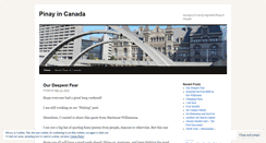 Desktop Screenshot of pinayincanada.wordpress.com