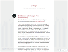 Tablet Screenshot of postingid.wordpress.com