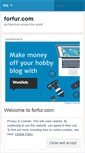 Mobile Screenshot of forfur.wordpress.com