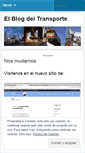 Mobile Screenshot of elblogdeltransporte.wordpress.com