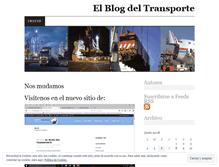 Tablet Screenshot of elblogdeltransporte.wordpress.com