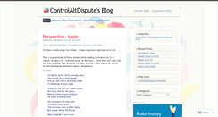 Desktop Screenshot of controlaltdispute.wordpress.com