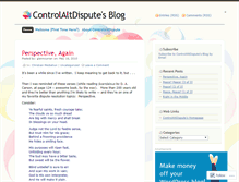 Tablet Screenshot of controlaltdispute.wordpress.com