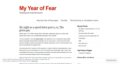 Desktop Screenshot of myyearoffear.wordpress.com