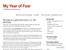 Tablet Screenshot of myyearoffear.wordpress.com