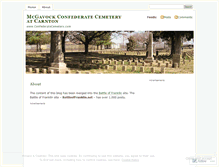 Tablet Screenshot of mcgavock.wordpress.com