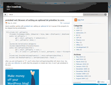 Tablet Screenshot of devrandom1.wordpress.com