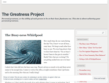 Tablet Screenshot of greatnessproject.wordpress.com