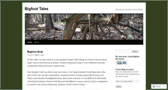 Desktop Screenshot of bigfoottales.wordpress.com