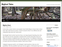 Tablet Screenshot of bigfoottales.wordpress.com